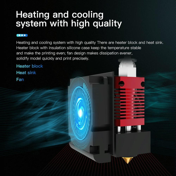 24V 40W Extruder Hot End Kit For Ender-3 3D Printer