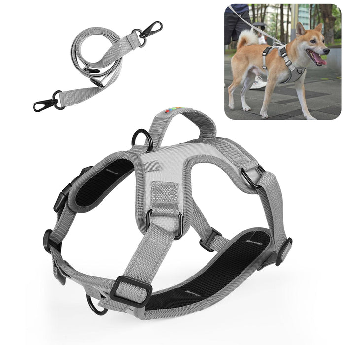 Reflective Nylon Dog Harness With Traction Rope