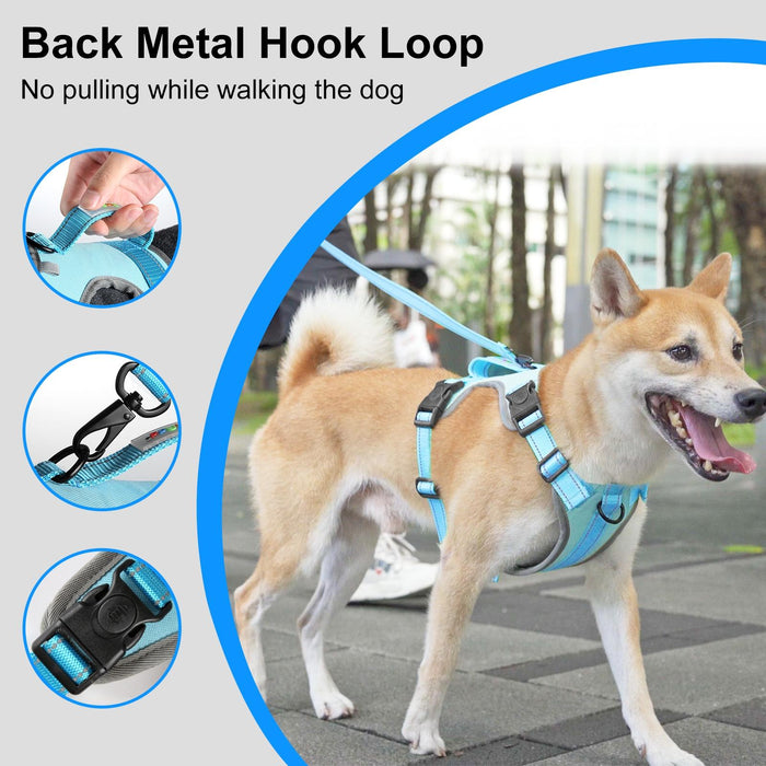 Reflective Nylon Dog Harness With Traction Rope