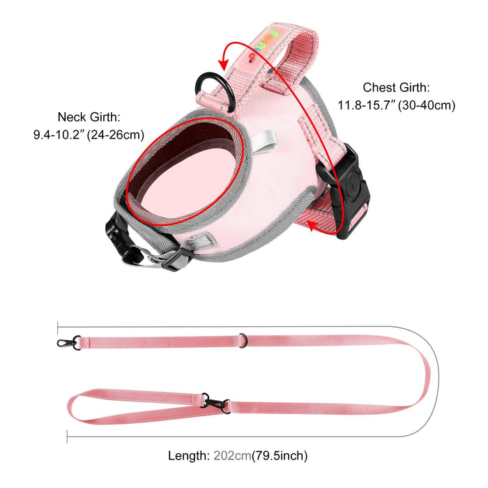 Reflective Nylon Dog Harness With Traction Rope