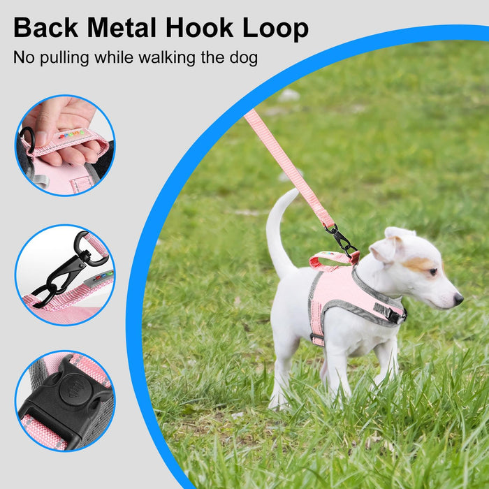 Reflective Nylon Dog Harness With Traction Rope