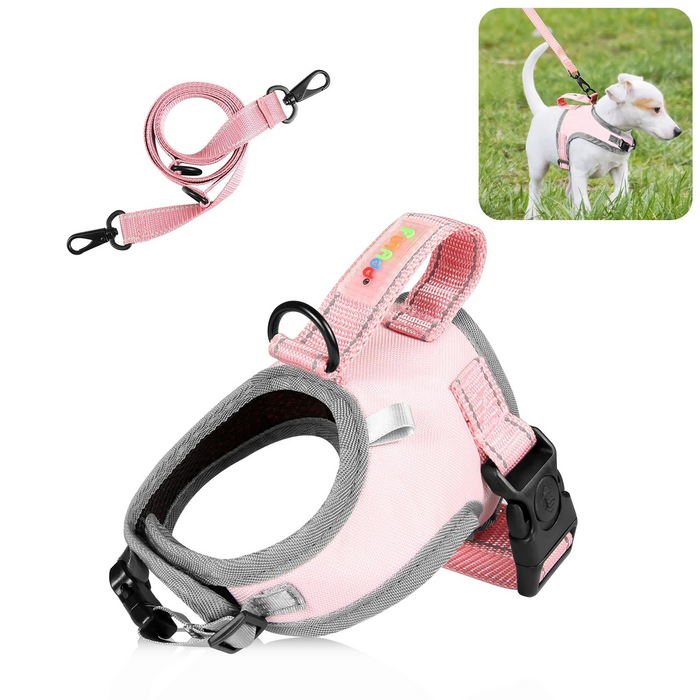 Reflective Nylon Dog Harness With Traction Rope