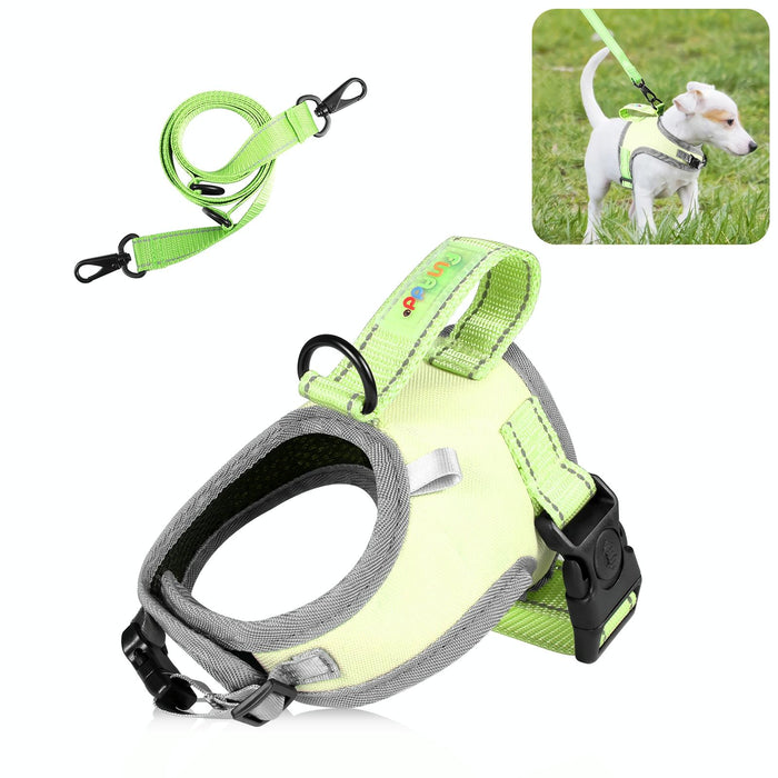 Reflective Nylon Dog Harness With Traction Rope