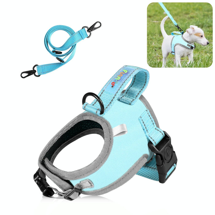 Reflective Nylon Dog Harness With Traction Rope