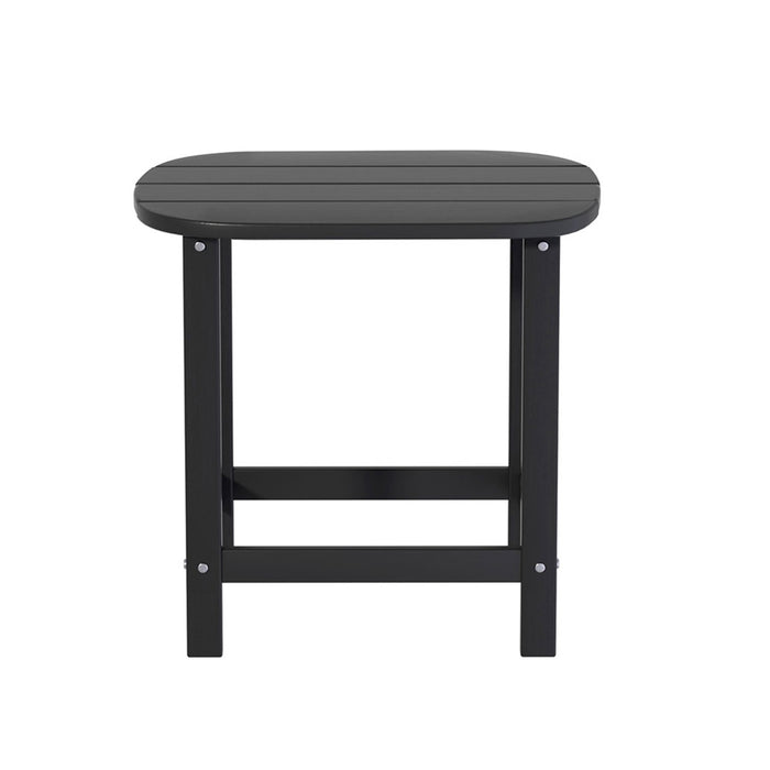 Outdoor Coffee Side Table Hdpe Desk Patio Furniture Camping Garden Black