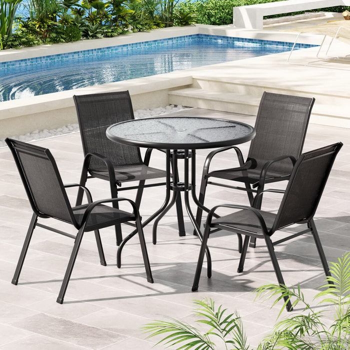 Outdoor Dining Set Table And Chairs Patio Garden Furniture Bistro Set