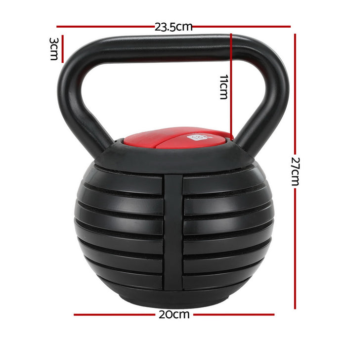 18Kg Adjustable Kettlebell Set Portable Kettle Bell Weight Dumbbells 10Lbs 40Lbs