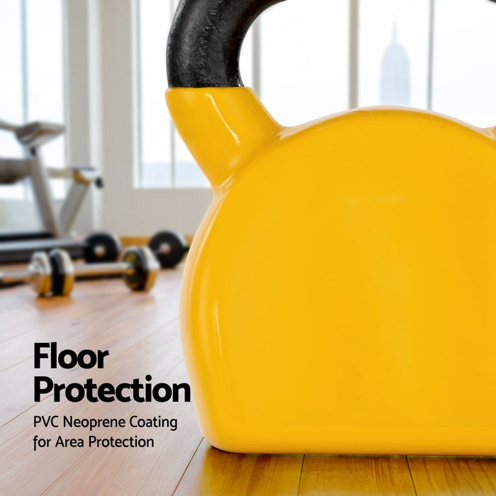 20Kg Kettlebell Set Weightlifting Bench Dumbbells Kettle Bell Gym Home