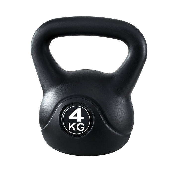 4Kg Kettlebell Set Weight Lifting Bench Dumbbells Kettle Bell Gym Home