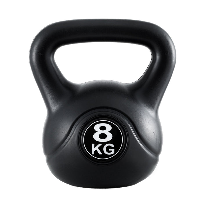 8Kg Kettlebell Set Weight Lifting Bench Dumbbells Kettle Bell Gym Home