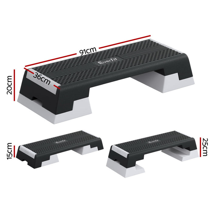 3 Level Aerobic Step Adjustable Stepper For Home Workouts
