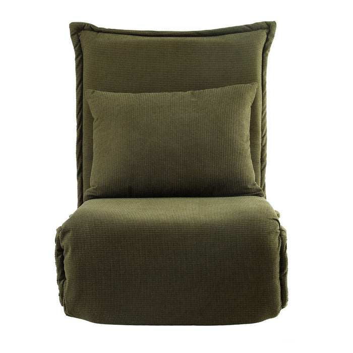 Floor Lounge Sofa Bed Foldable Green