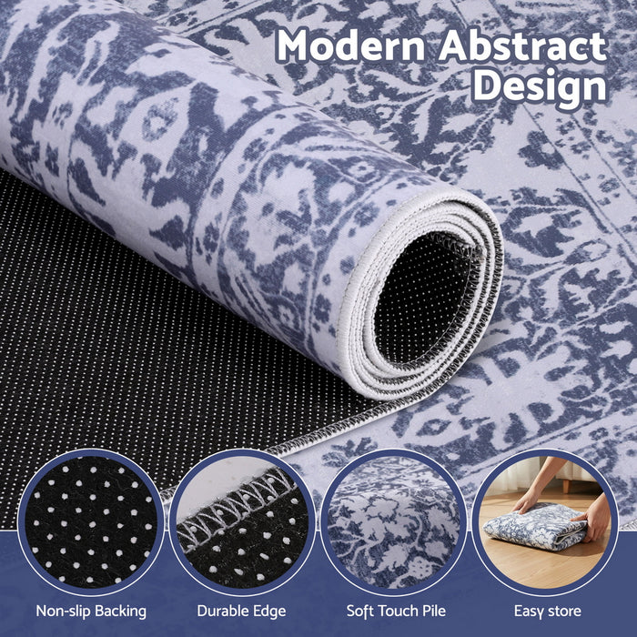 Floor Rug 120X170cm Soft Velvet Washable Modern Area Rug Floor Carpet Mat