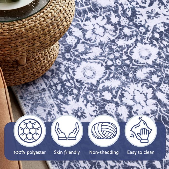 Floor Rug 120X170cm Soft Velvet Washable Modern Area Rug Floor Carpet Mat