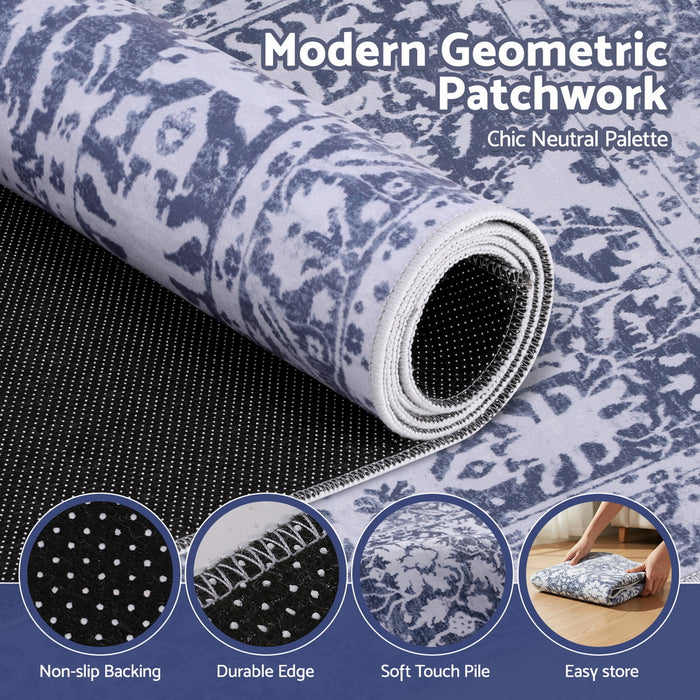 Floor Rug 50X80cm Doormat Soft Velvet Non-Slip Bath Mat Small Rug Modern