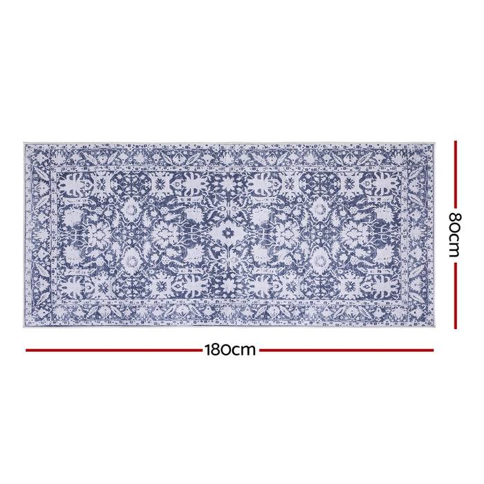 Hallway Runner Rug 80X180cm Soft Velvet Washable Modern Kitchen Mat