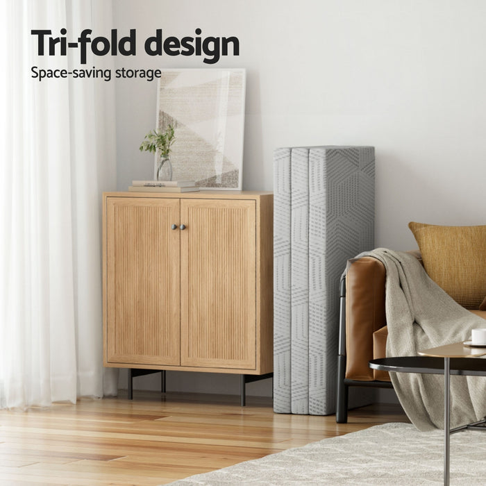 3-Foldable Mattress Folding Foam Double