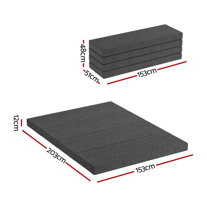 Foldable Mattress Folding Foam Mattresses Portable Mat Queen