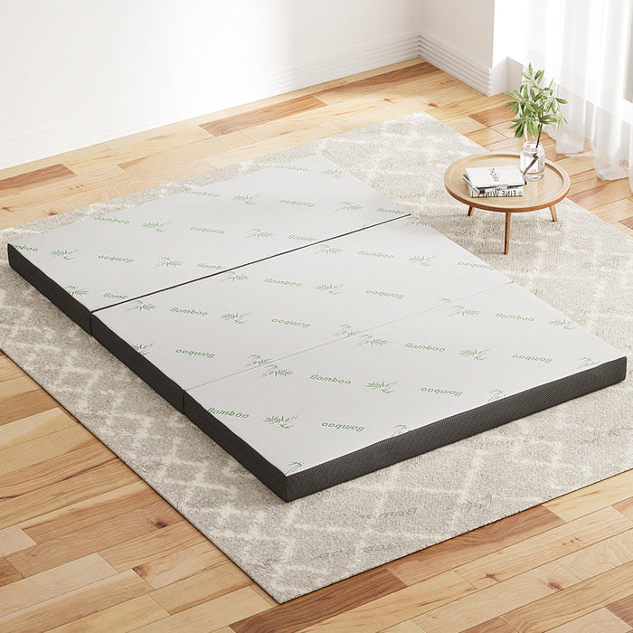 Double Size Foldable Mattress Folding Foam Bamboo