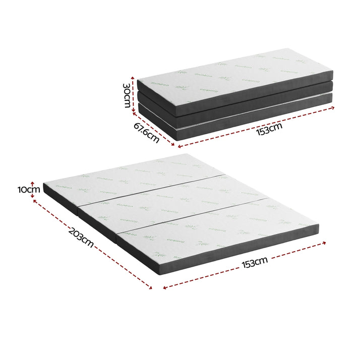 Foldable Mattress Folding Foam Mattresses Bamboo Queen