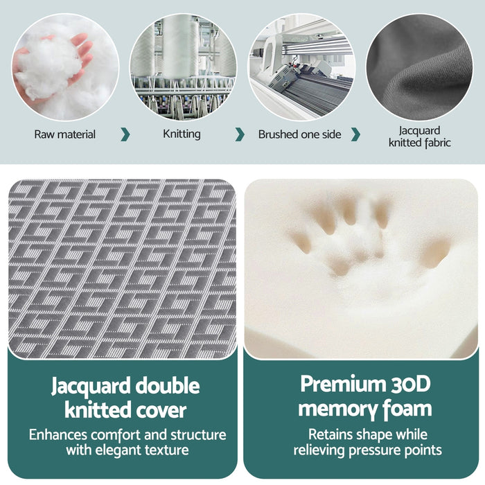 Foldable Mattress Folding Sofa Bed Trifold Memory Foam Camping Cushion Mat