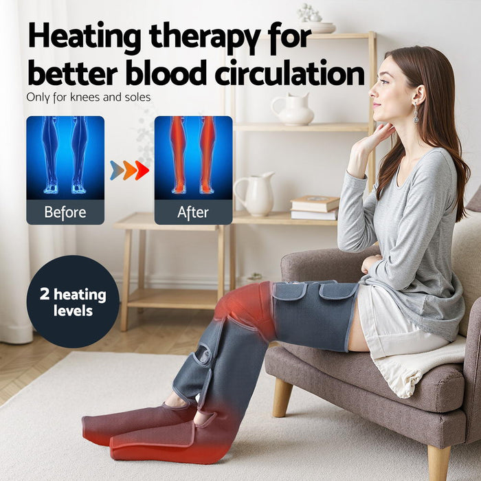 Foot Massager Leg Knee Massager With Air Compression 3 Massage Modes Heating