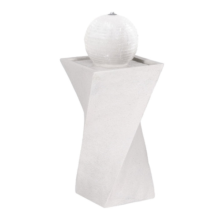 Solar Fountain Water Feature Bird Bath Outdoor Garden Led Lights Ball 85Cm