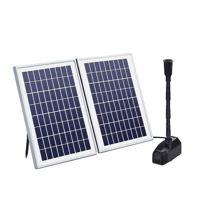 Solar Pond Pump Submersible Water Fountain Kit With 2 Panels 1600L/H