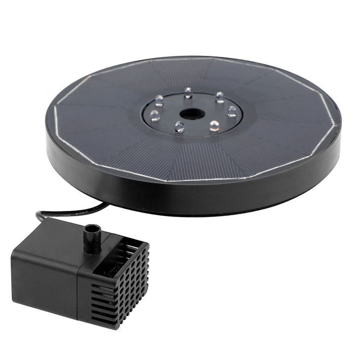 Floating Solar Pond Water Fountain Pump Outdoor Fountains Led Light