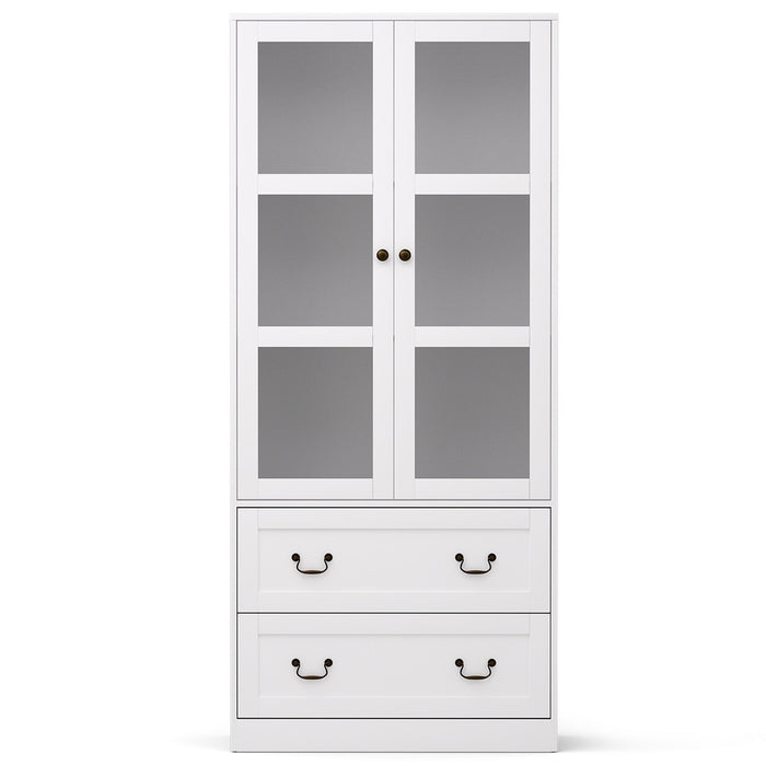 Buffet Sideboard 180cm Hutch Storage Cabinet Kitchen Drawer Door White