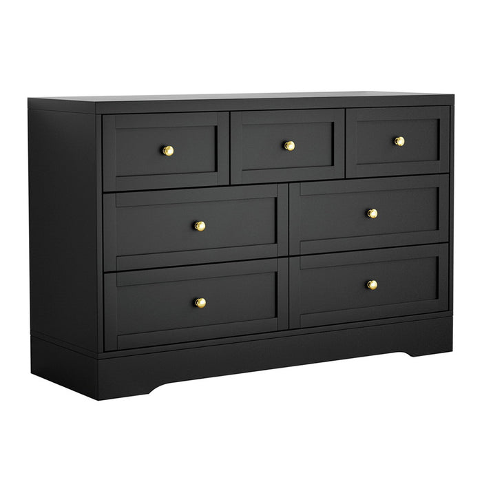 7 Chest Of Drawers Dresser Table Black