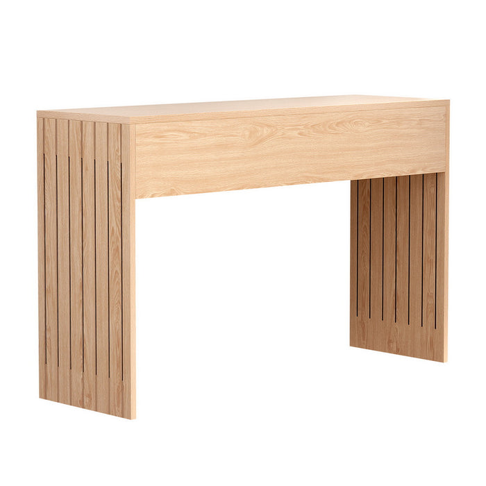 Console Table Hallway Fluted 120Cm Pine