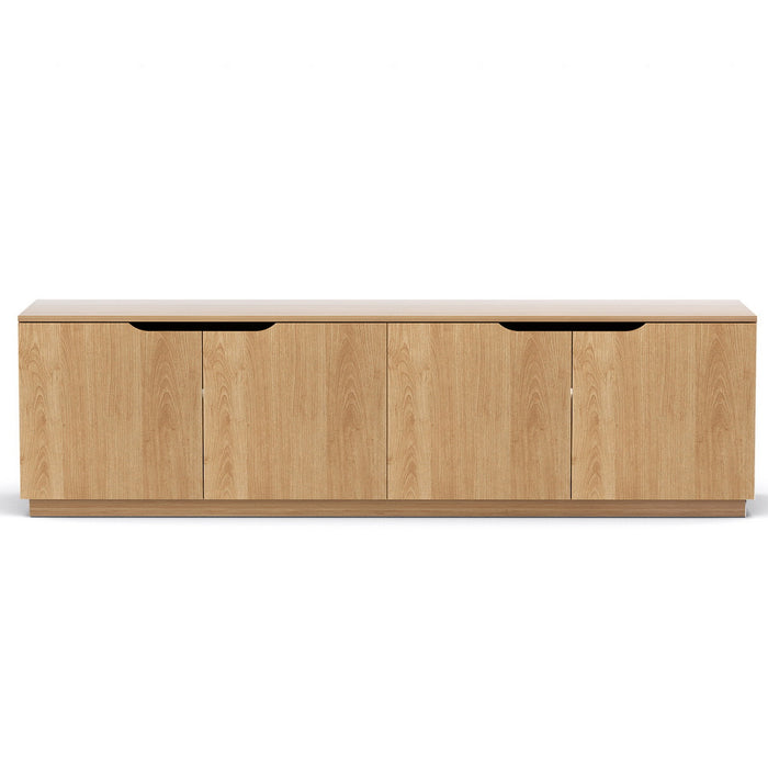Tv Unit Entertainment Unit Storage Cabinet 180cm Pine