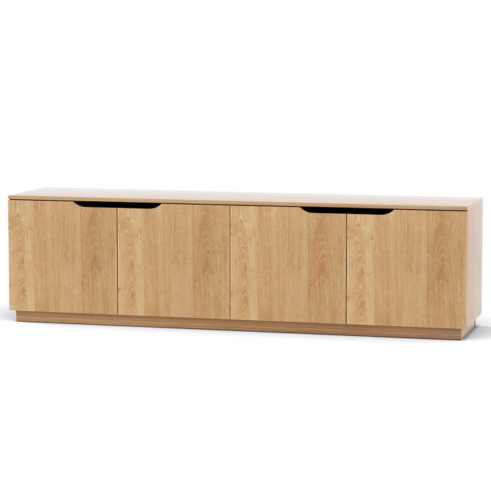 Tv Unit Entertainment Unit Storage Cabinet 180cm Pine