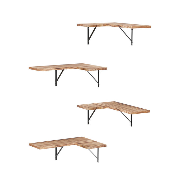 Floating Wall Shelf Corner Shelves Set Of 4 Wood