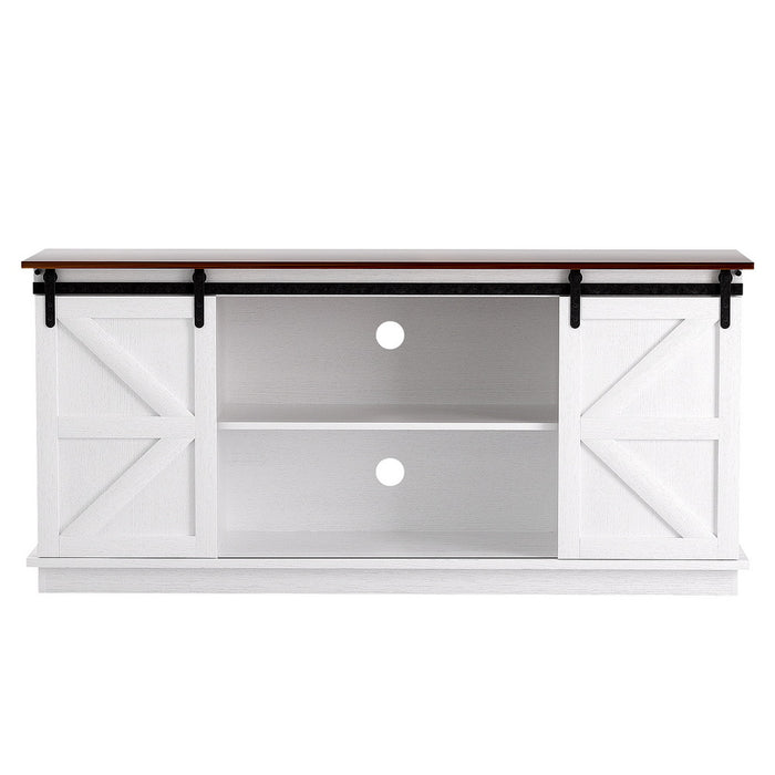 Buffet Sideboard Storage Cabinet Kitchen Cupboard Sliding Doors White