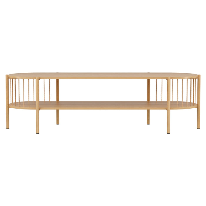 Tv Unit Entertainment Unit Storage Shelf 148Cm Pine