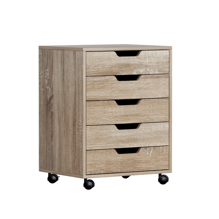 5-Drawer Rolling Storage Cabinet