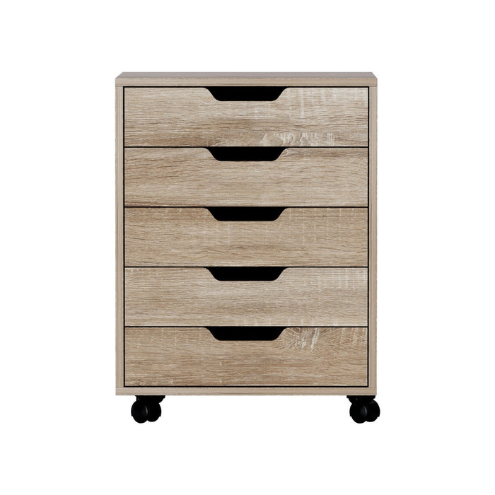 5-Drawer Rolling Storage Cabinet