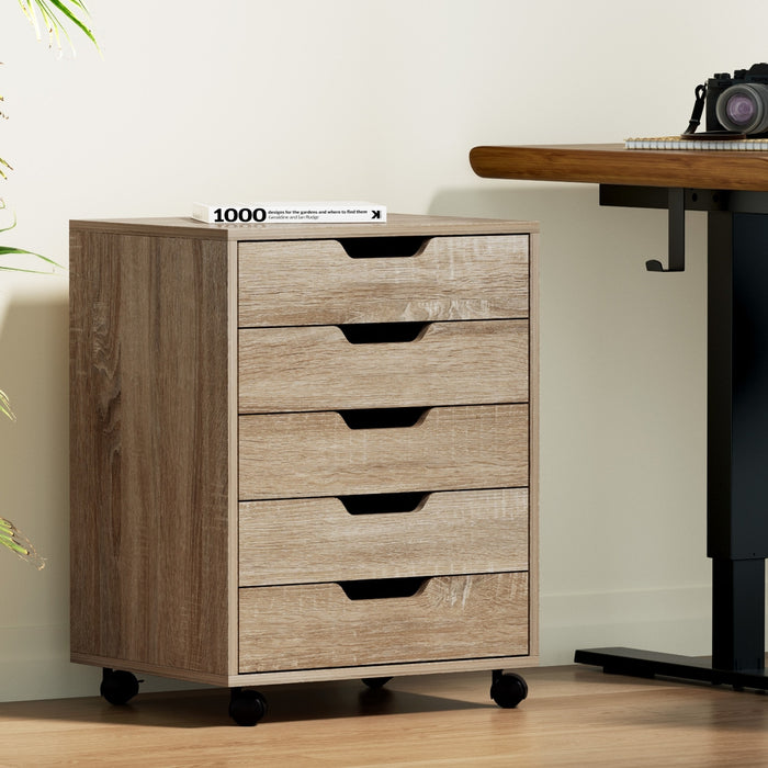 5-Drawer Rolling Storage Cabinet