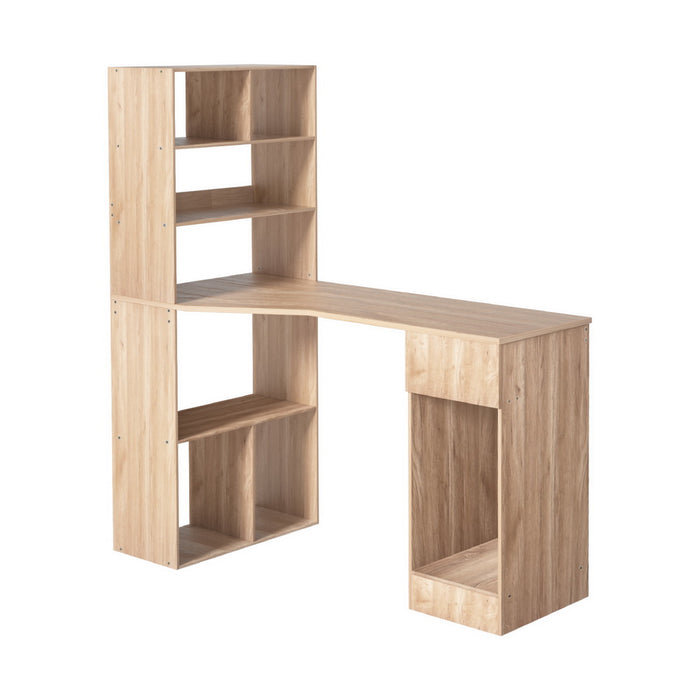 Spacious Computer Oak Desk With Drawer