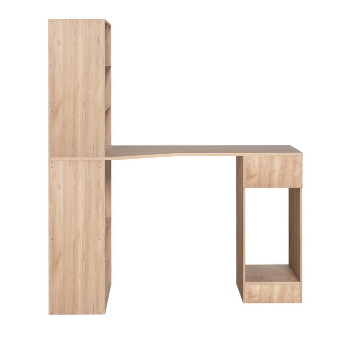 Spacious Computer Oak Desk With Drawer