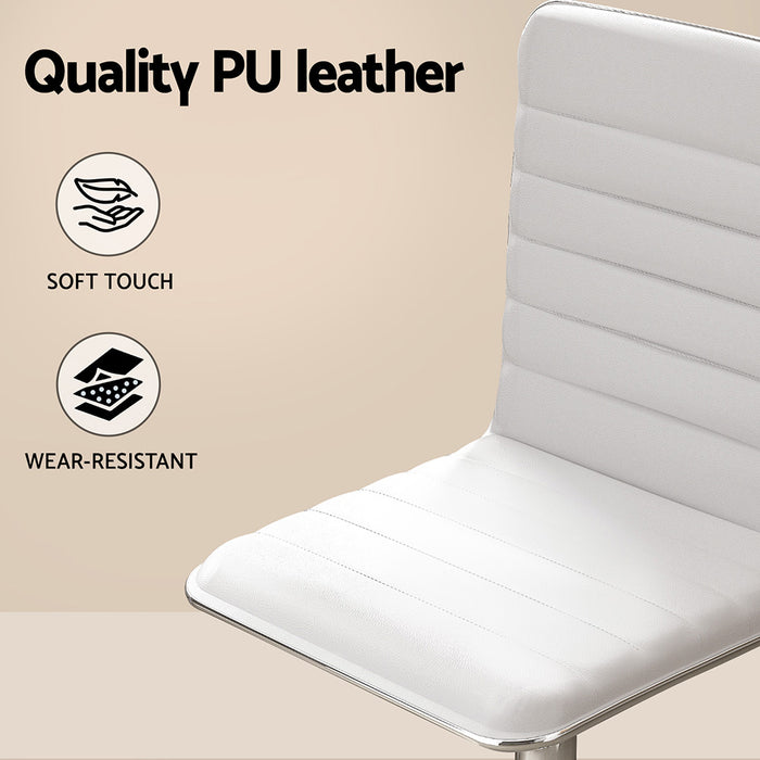 Pu Leather Padded Chair & Office Desk