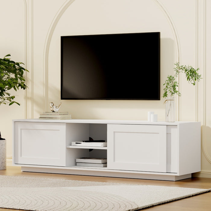 Tv Unit Entertainment Unit Storage Cabinet 160cm White