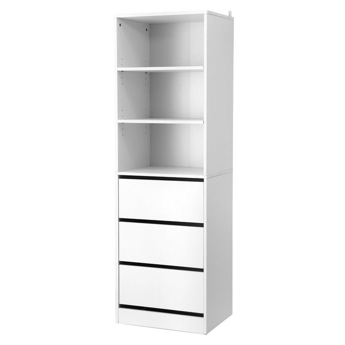 3 Chest Of Drawers Tallboy Cabinet White