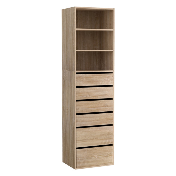 6 Chest Of Drawers Tallboy Cabinet Pine