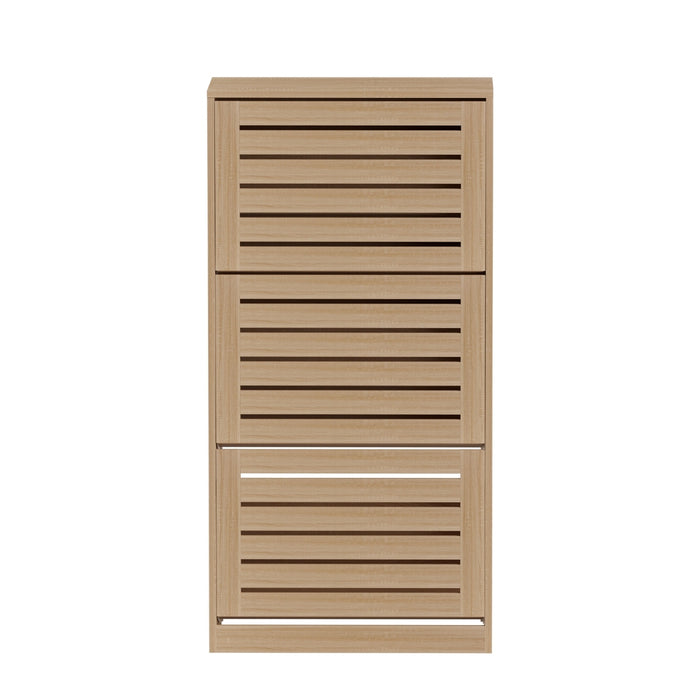 Shoe Cabinet Storage Drawer 45 Pairs Pine