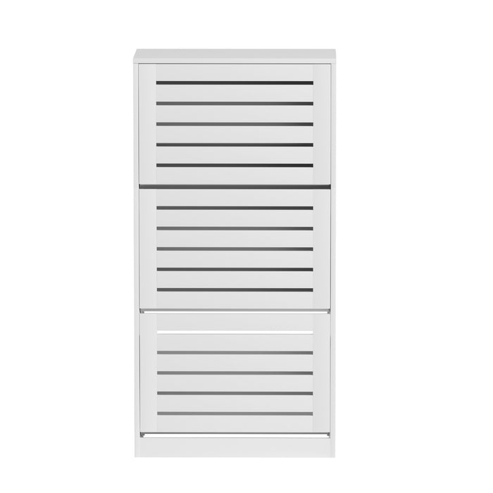 Shoe Cabinet Storage Drawer 45 Pairs White