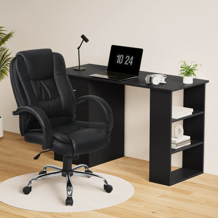 Leather High Back Executive Desk Chair Set