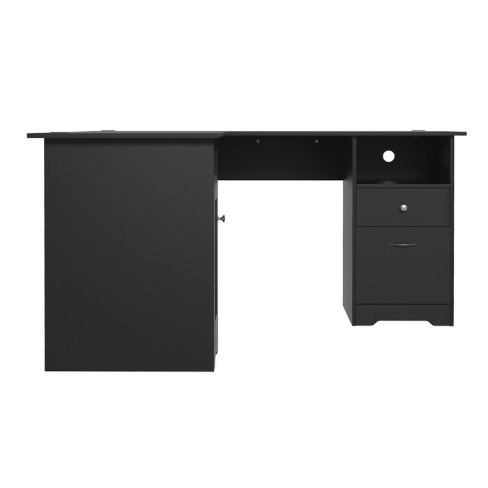 L Shaped Adjustable Corner Table With Storage